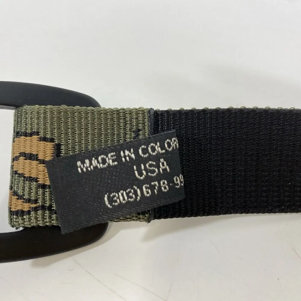 Mens Bison Nylon Strap Belt Large Project Cope Friedlander‎ Knot Graphics 39”